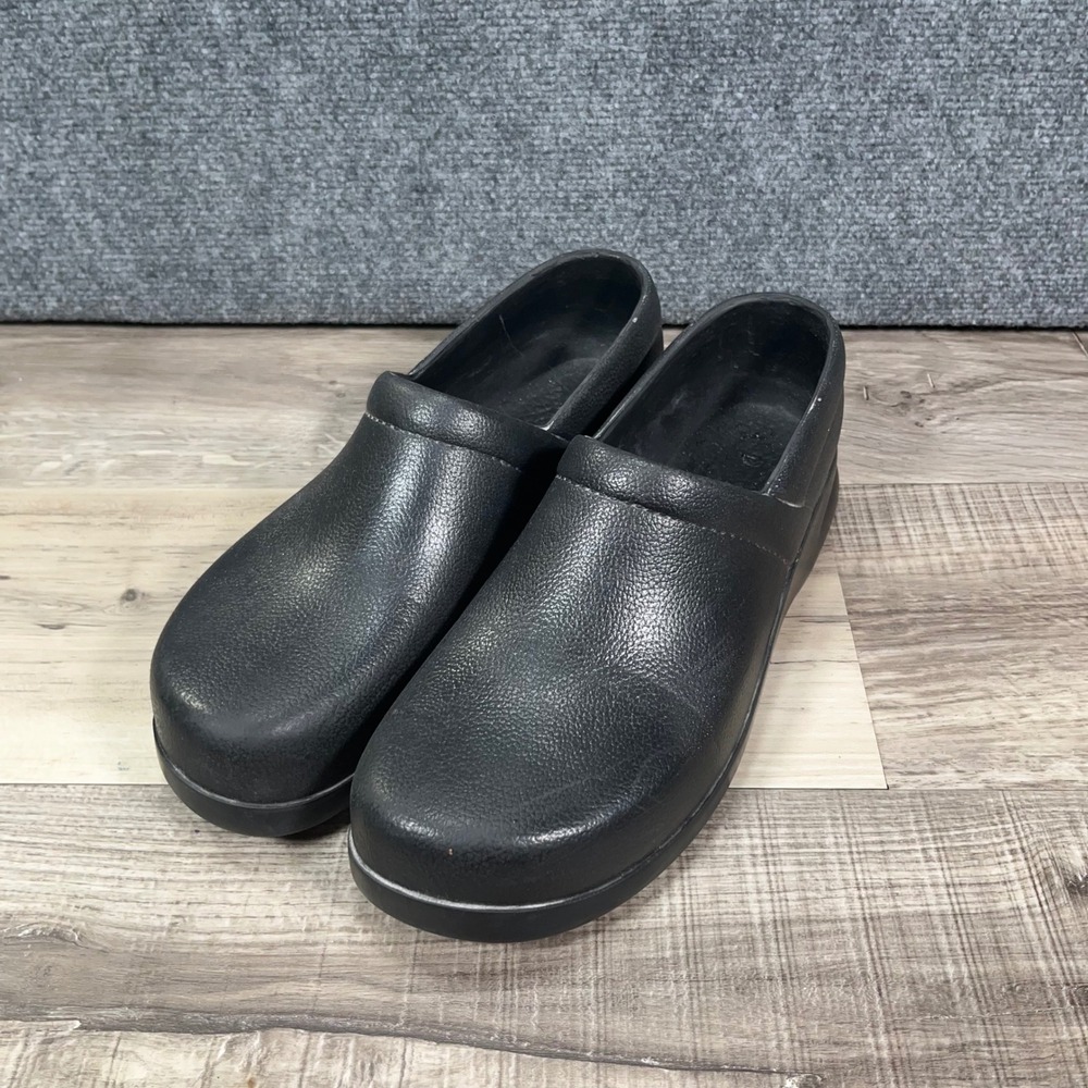 Klogs USA Bistro Clog Work Shoes Mens 12 Slip Resistant Non-Marking Black